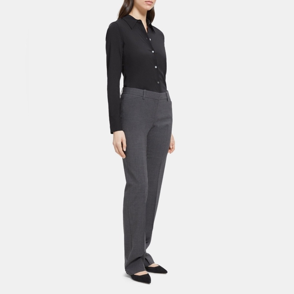Theory Black and Gray Trousers